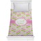 Pink & Green Geometric Comforter - Twin (Personalized)