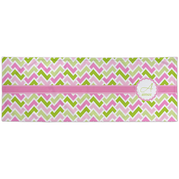 Pink & Green Geometric Cooling Towel- Approval