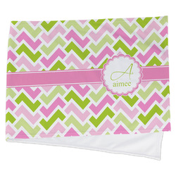 Pink & Green Geometric Cooling Towel (Personalized)