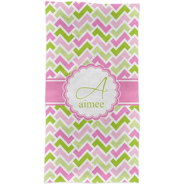 Pink & Green Geometric Crib Comforter/Quilt - Apvl
