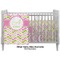 Pink & Green Geometric Crib - Profile Sold Seperately