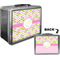 Pink & Green Geometric Custom Lunch Box / Tin Approval