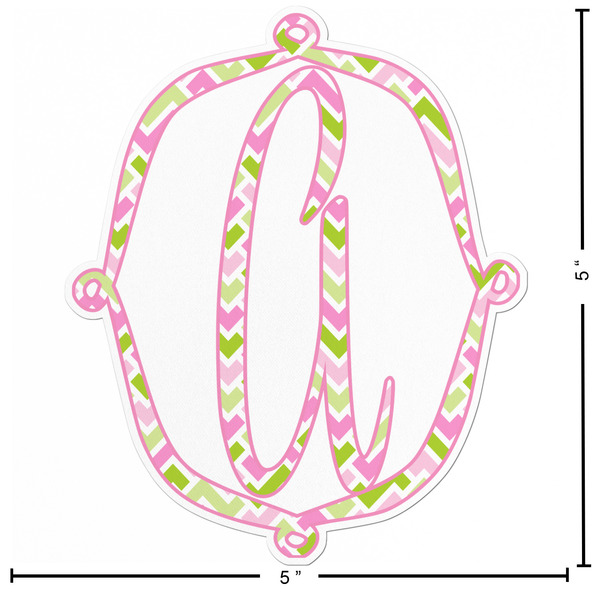 Pink & Green Geometric Custom Shape Iron On Patches - L - APPROVAL