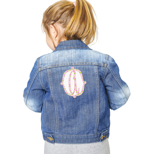 Pink & Green Geometric Custom Shape Iron On Patches - XXL - Single - Approval