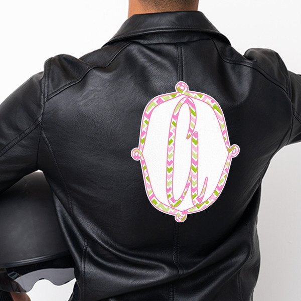 Pink & Green Geometric Custom Shape Iron On Patches - XXXL - APPROVAL