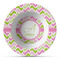 Pink & Green Geometric Microwave & Dishwasher Safe CP Plastic Bowl - Main