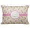 Pink & Green Geometric Decorative Baby Pillowcase - 16"x12" (Personalized)