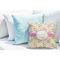 Pink & Green Geometric Decorative Pillow Case - LIFESTYLE 2