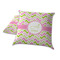 Pink & Green Geometric Decorative Pillow Case - TWO