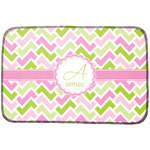 Pink & Green Geometric Dish Drying Mat (Personalized)