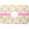 Pink & Green Geometric Dish Drying Mat (Personalized)