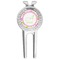 Pink & Green Geometric Golf Divot Tool & Ball Marker (Personalized)