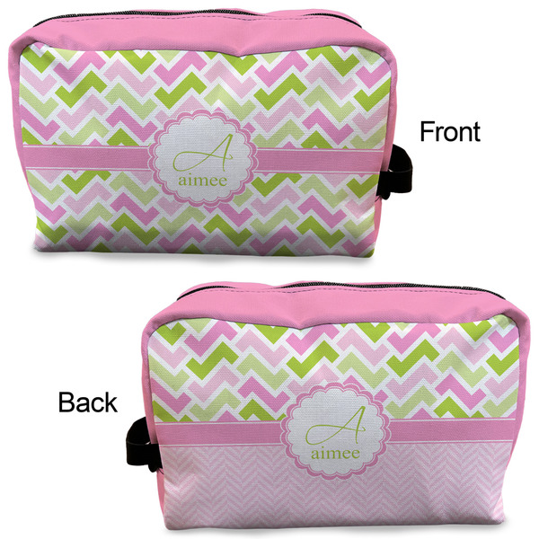Pink & Green Geometric Dopp Kit - Approval