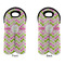 Pink & Green Geometric Double Wine Tote - APPROVAL (new)