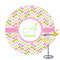 Pink & Green Geometric Drink Topper - Large - Single with Drink