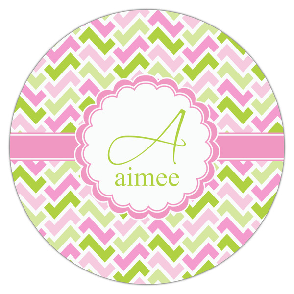 Pink & Green Geometric Drink Topper - Large - Single