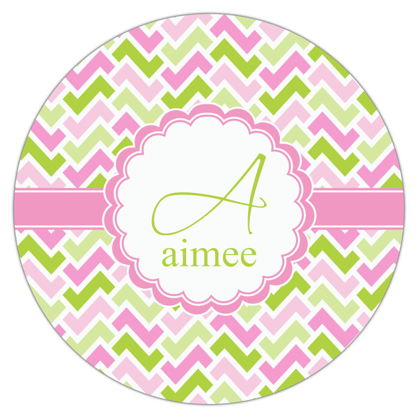 Pink & Green Geometric Drink Topper - XLarge - Single