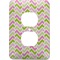 Pink & Green Geometric Electric Outlet Plate