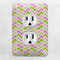 Pink & Green Geometric Electric Outlet Plate - LIFESTYLE