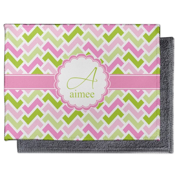 Pink & Green Geometric Electronic Screen Wipe - Flat