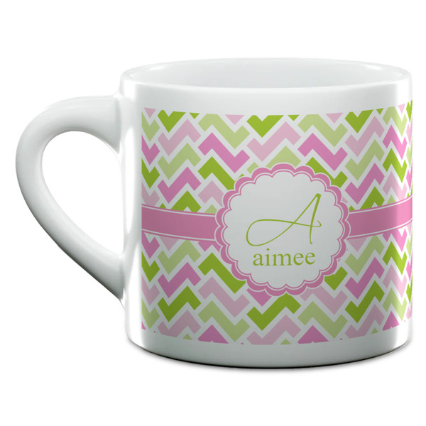 Pink & Green Geometric Espresso Cup - 6oz (Double Shot) (MAIN)