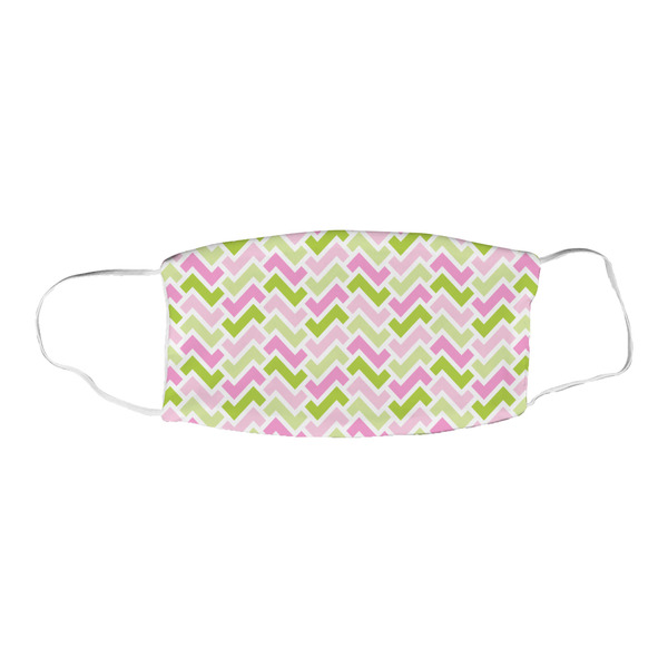 Pink & Green Geometric Fabric Face Mask