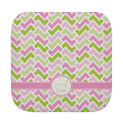 Pink & Green Geometric Face Towel (Personalized)