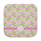 Pink & Green Geometric Face Towel (Personalized)