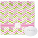 Pink & Green Geometric Washcloth (Personalized)
