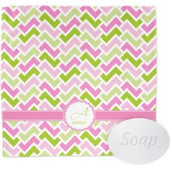 Pink & Green Geometric Washcloth (Personalized)