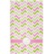 Pink & Green Geometric Finger Tip Towel - Full View
