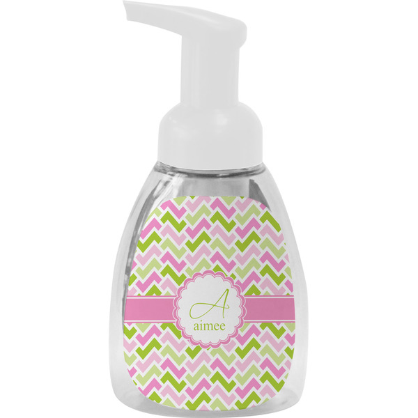 Custom Pink & Green Geometric Foam Soap Bottle (Personalized)