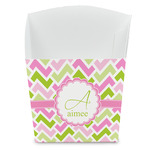 Pink & Green Geometric French Fry Favor Boxes (Personalized)