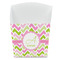 Pink & Green Geometric French Fry Favor Box - Front View