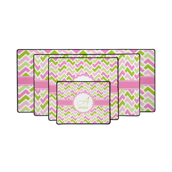 Pink & Green Geometric Gaming Mats - PARENT/MAIN