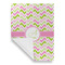 Pink & Green Geometric Garden Flags - Large - Single Sided - FRONT FOLDED
