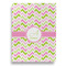 Pink & Green Geometric Garden Flags - Large - Single Sided - FRONT
