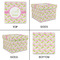 Pink & Green Geometric Gift Boxes with Lid - Canvas Wrapped - Large - Approval