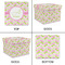 Pink & Green Geometric Gift Boxes with Lid - Canvas Wrapped - Small - Approval