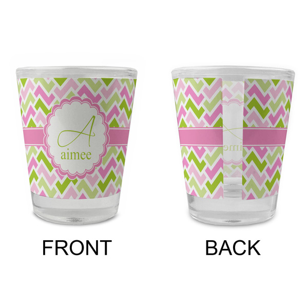 Pink & Green Geometric Glass Shot Glass - Standard - APPROVAL