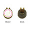 Pink & Green Geometric Golf Ball Hat Clip Marker - Apvl - GOLD