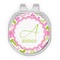 Pink & Green Geometric Golf Ball Marker - Hat Clip - Silver