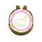 Pink & Green Geometric Golf Ball Hat Marker Hat Clip - Front & Back