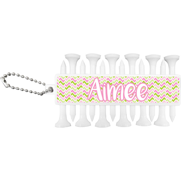 Pink & Green Geometric Golf Buddy