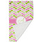 Pink & Green Geometric Golf Towel - Folded (Large)