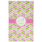 Pink & Green Geometric Golf Towel - Front (Large)