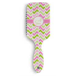 Pink & Green Geometric Hair Brushes (Personalized)