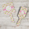 Pink & Green Geometric Hand Mirrors - In Context