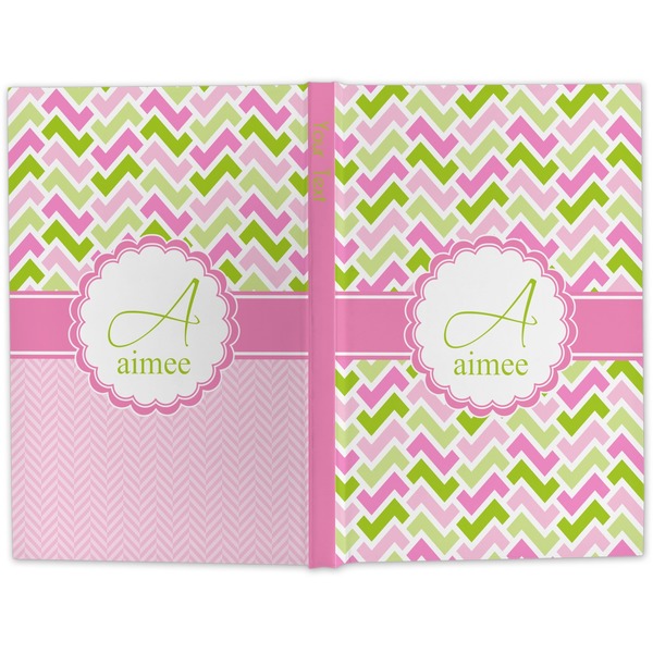 Pink & Green Geometric Hard Cover Journal - Apvl