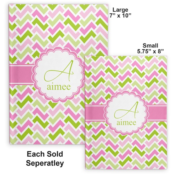 Pink & Green Geometric Hard Cover Journal - Compare